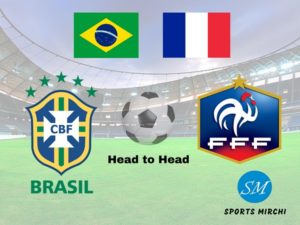 Brazil vs France football rivalry, head to head record