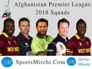 APL T20 2018 Teams, Squads