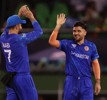 Afghanistan beat Uganda by 125 runs in T20 world cup 2024