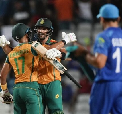 South Africa beat Afghanistan to reach T20 world cup 2024 final