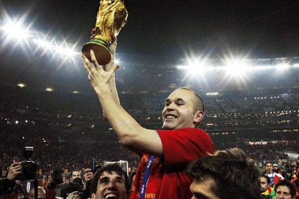 Spain's Andres Iniesta won 2010 FIFA world cup