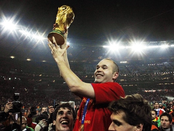 Spain's Andres Iniesta won 2010 FIFA world cup