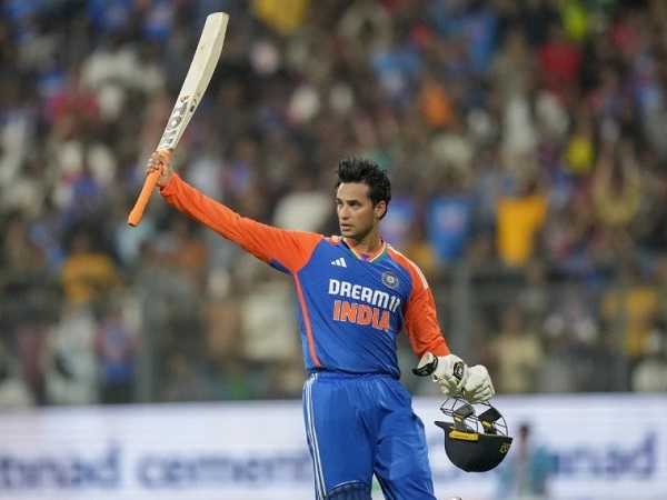 Abhishek Sharma scored hundred against England in T20I at Wankhede Stadium in Mumbai